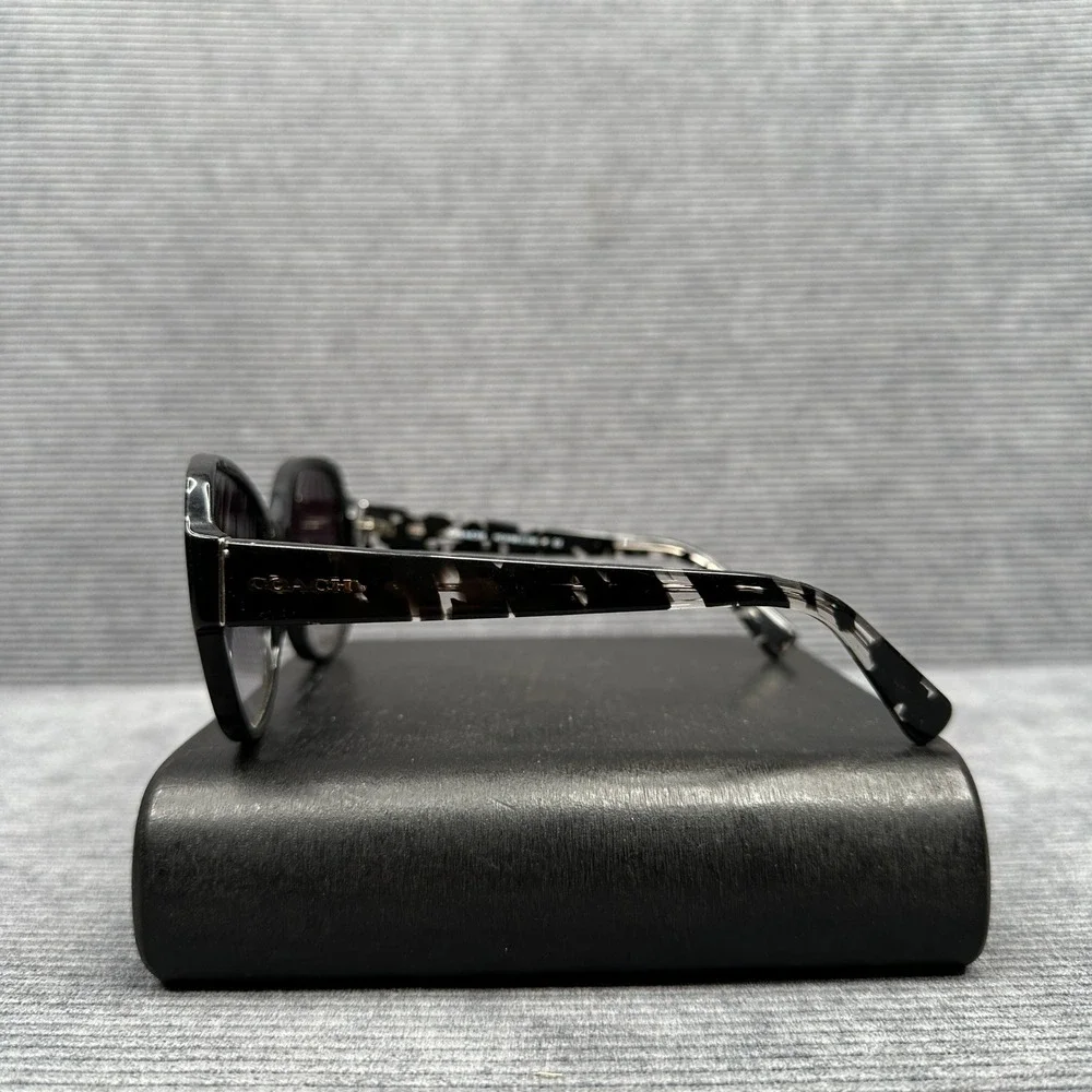 Coach HC8166 L154 Black Crystal Mosaic Butterfly Sunglasses 58-18-135
